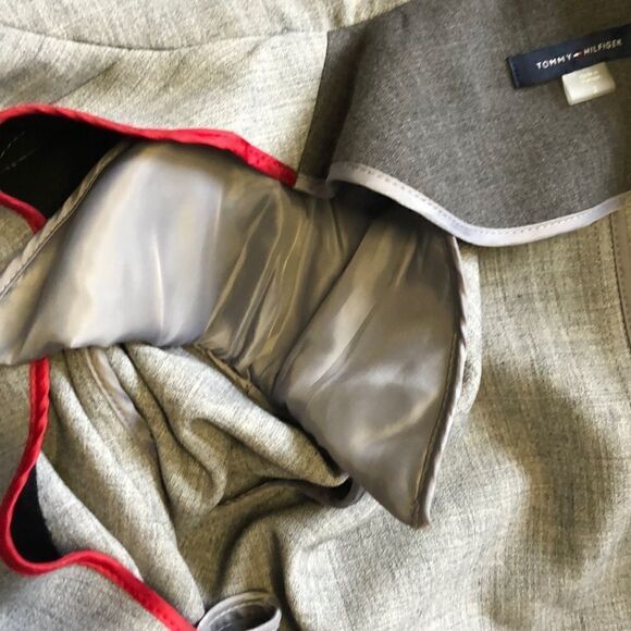 NEW ✨ Tommy Hilfiger Open Front Jacket Grey - Picture 10 of 10